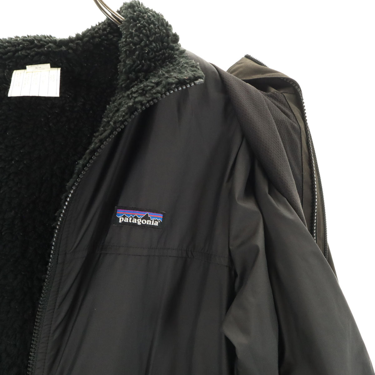 patagonia パタゴニア 4-in-1 エブリデー ジャケット XL 14 チャコール 68035FA21リ バーシブルライナー付き アウトドア キッズ