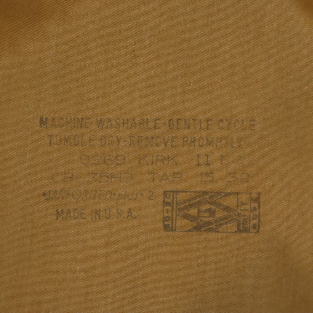 ARROW アロー 70s ヴィンテージ USA製 ユニオンチケット 長袖 ボタンダウンシャツ ベージュ メンズ