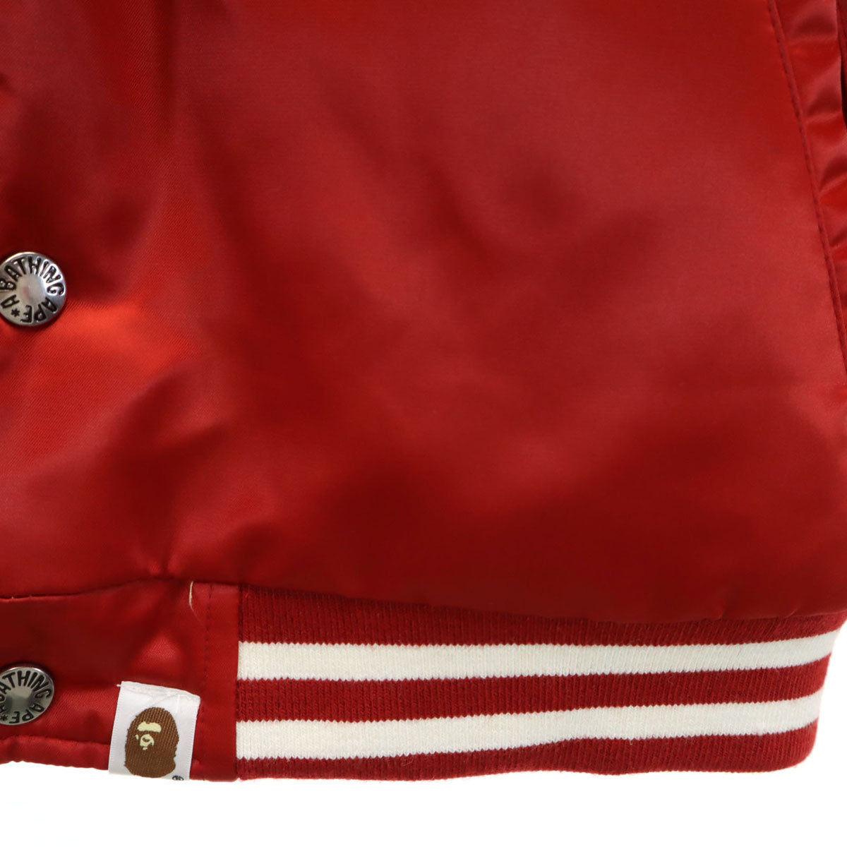美品 A BATHING APE アベイシングエイプ リバーシブル ブルゾン S レッド系 メンズ