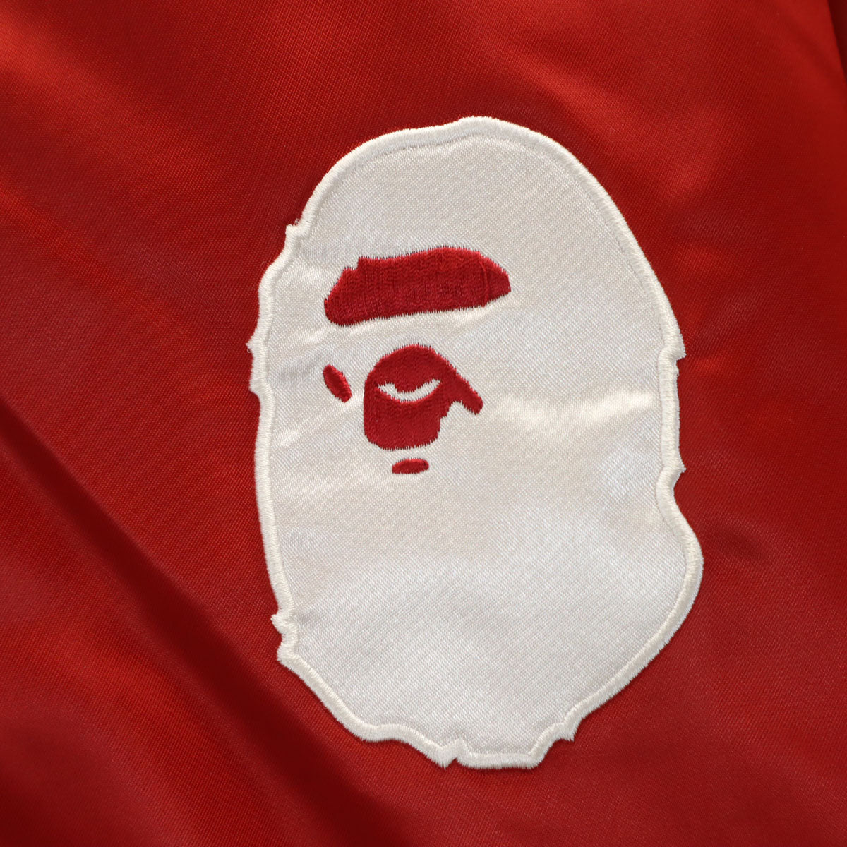 美品 A BATHING APE アベイシングエイプ リバーシブル ブルゾン S レッド系 メンズ