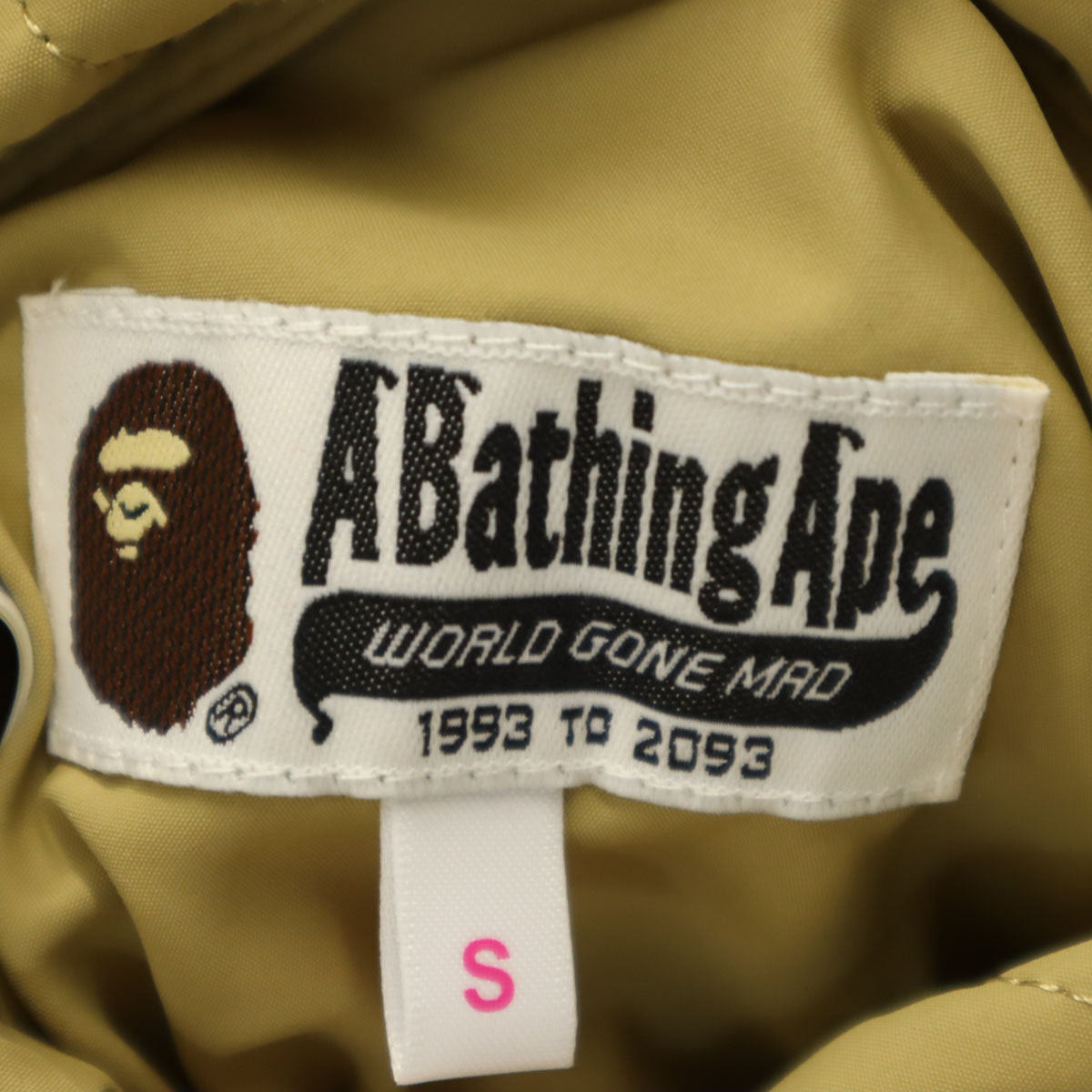 美品 A BATHING APE アベイシングエイプ リバーシブル ブルゾン S レッド系 メンズ