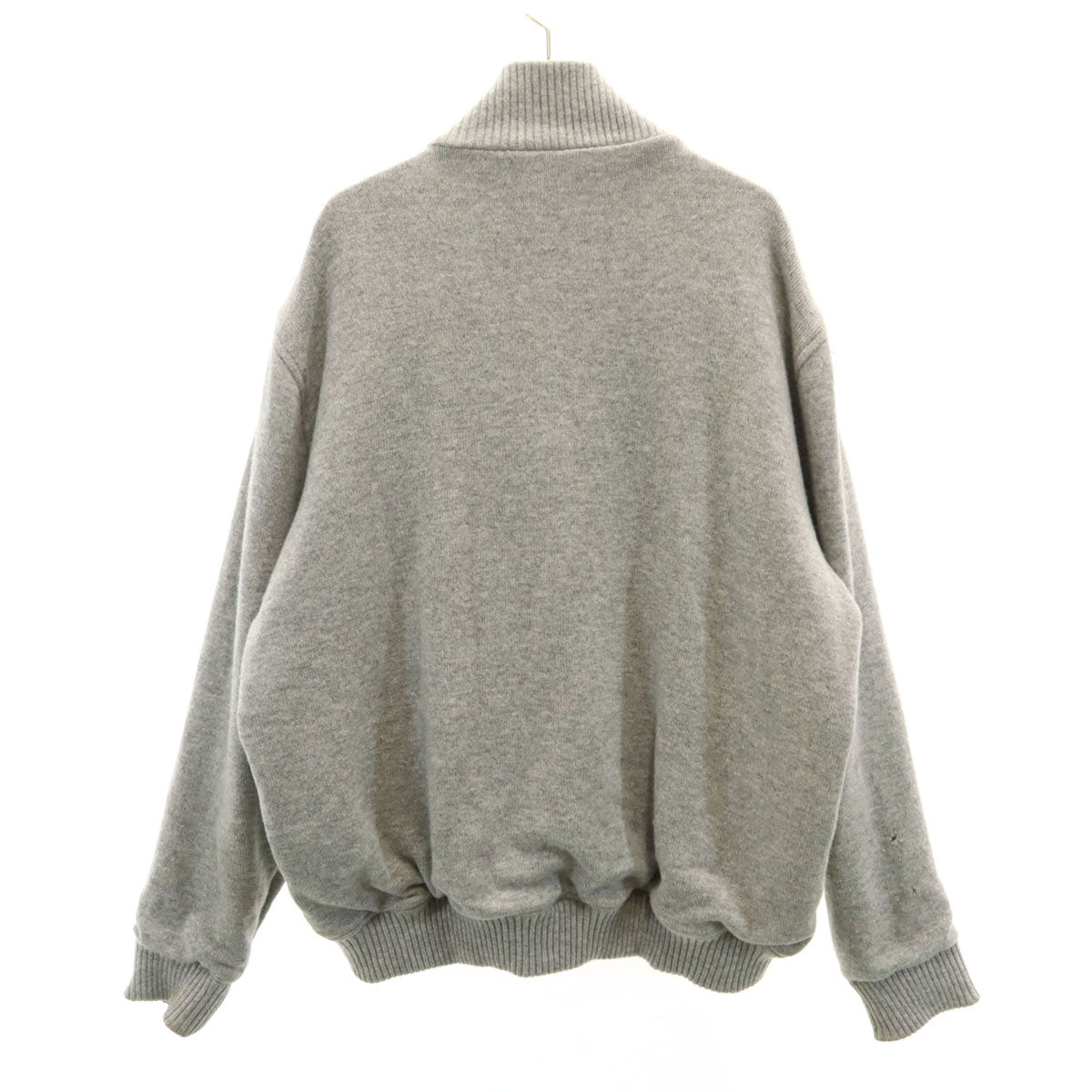 mila schon ミラショーン 日本製 ニット切替 ダウンジャケット 50 グレー メンズ