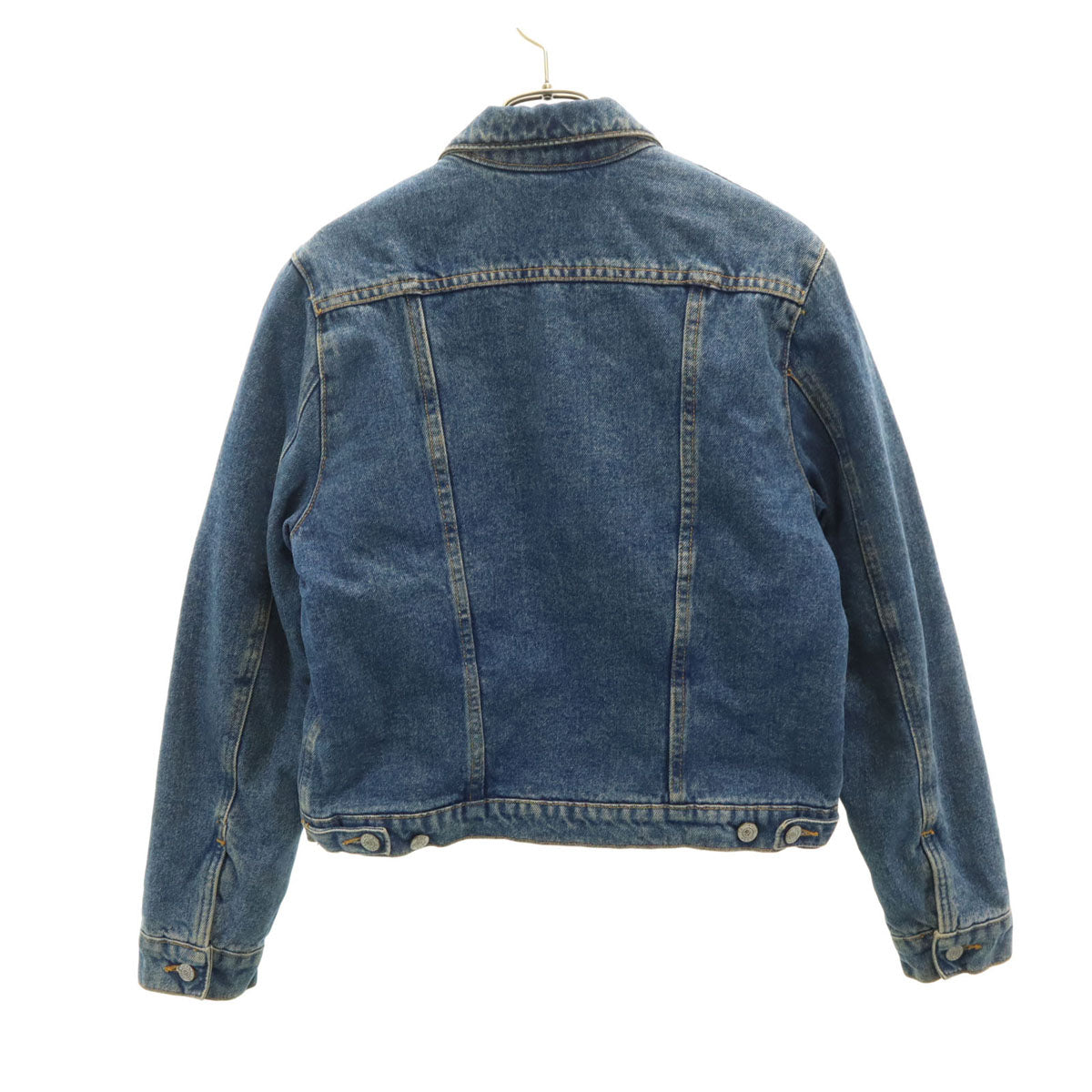 POLO JEANS COMPANY RALPH LAUREN ポロジーンズカンパニーラルフローレン デニムジャケット S ウォッシュブルー ジージャン トラッカー 裏キルティング レディース