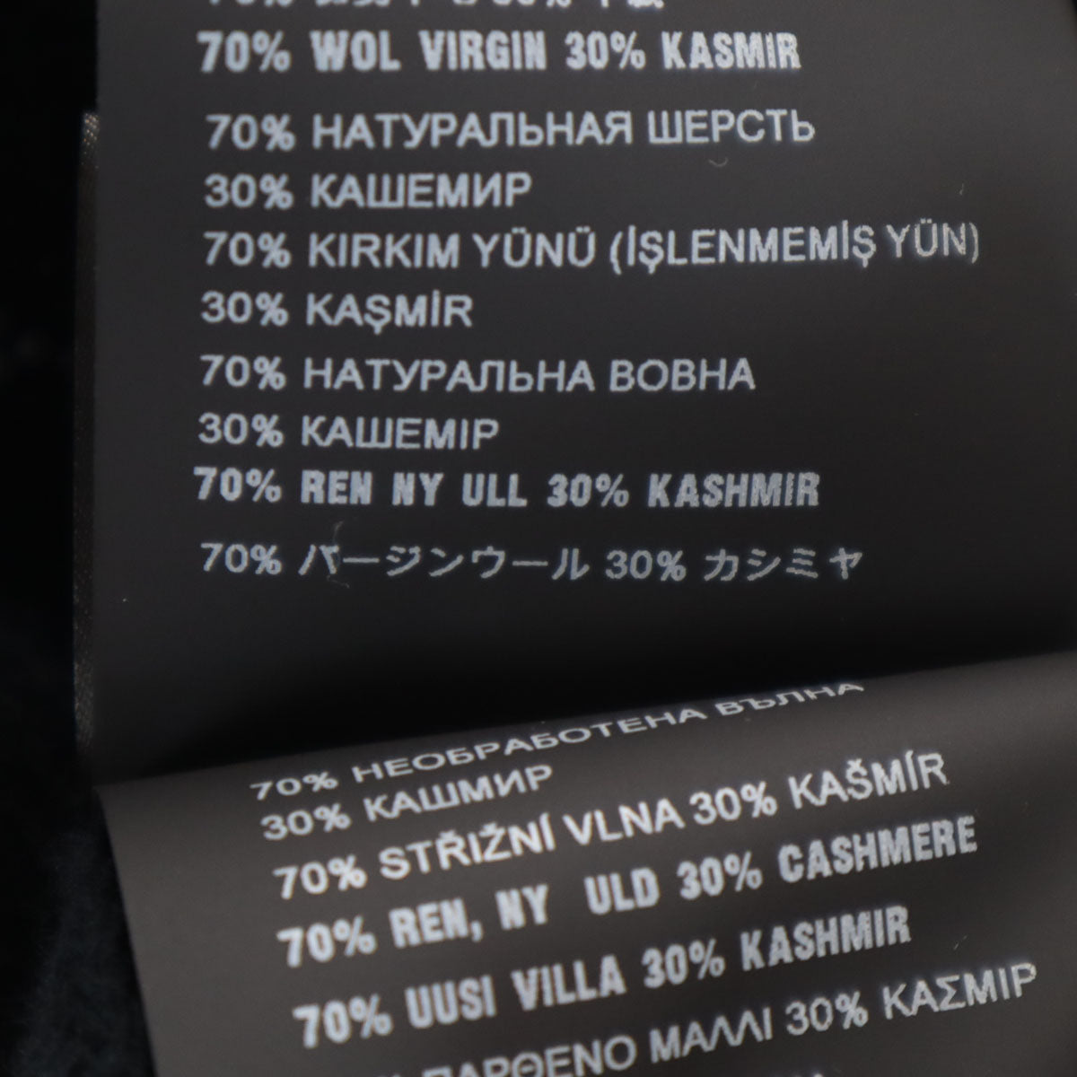 美品 PRADA プラダ 2020年 イタリア製 カシミヤブレンド Vネック ニットベスト 40 ブラック系 レディース