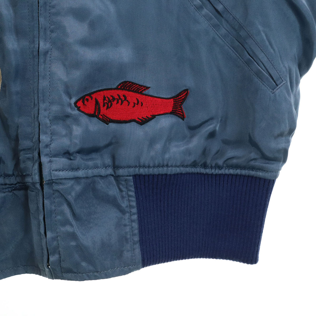 BOHEMIANS ボヘミアンズ リバーシブル スカジャン XS 青紺系 レディース