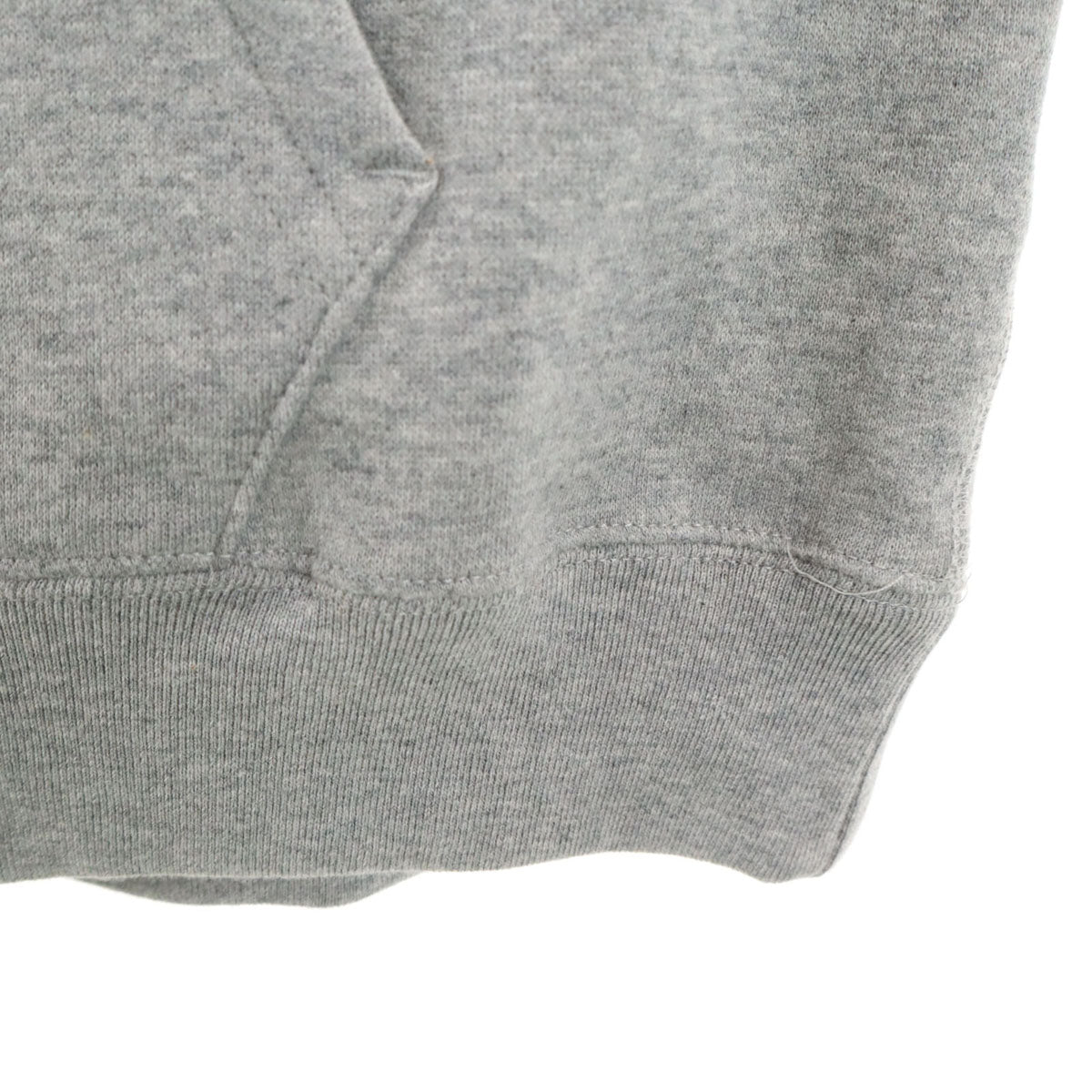 美品 A BATHING APE アベイシングエイプ ベビーマイロ 長袖 スウェットパーカー S グレー 裏起毛 メンズ