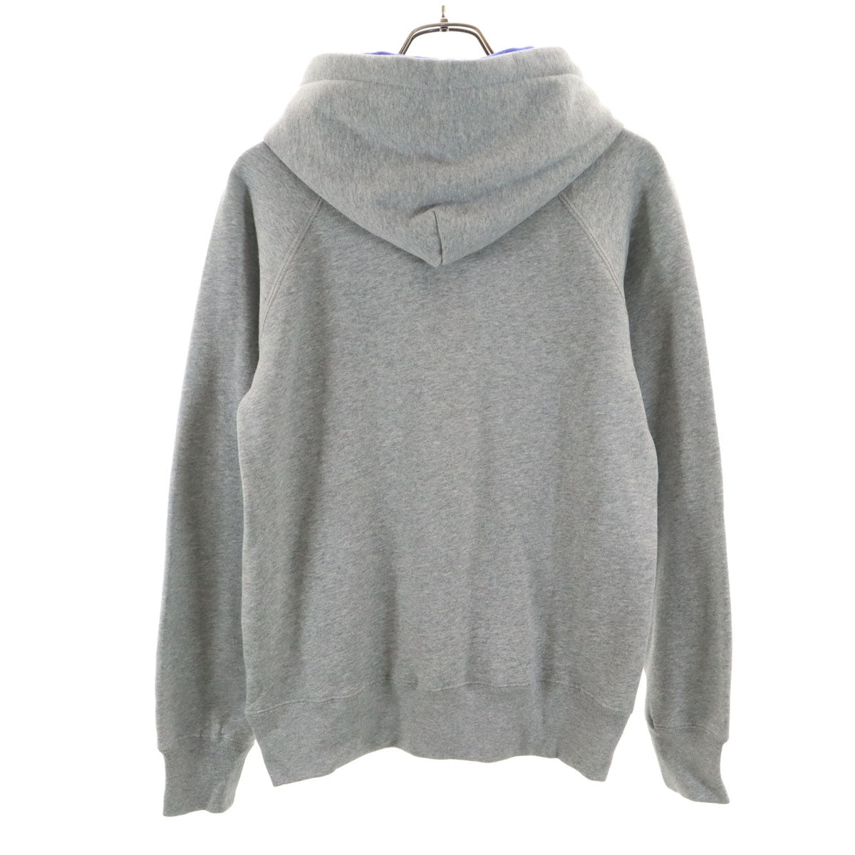 美品 A BATHING APE アベイシングエイプ ベビーマイロ 長袖 スウェットパーカー S グレー 裏起毛 メンズ
