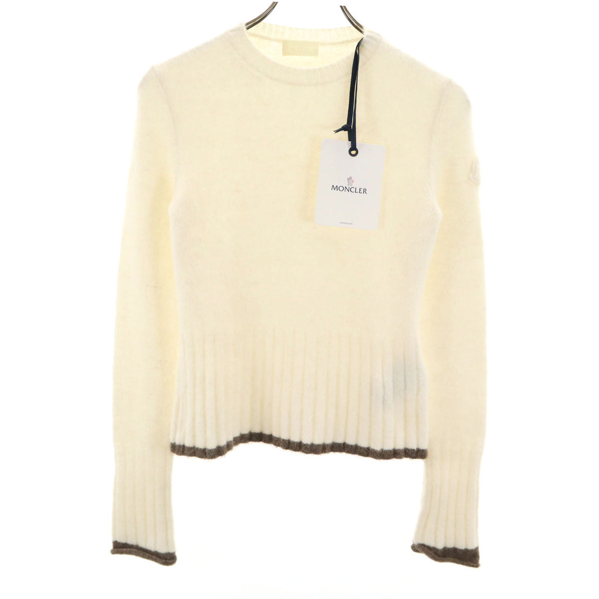 美品 MONCLER モンクレール 長袖 セーター XS アイボリー ニット 箱