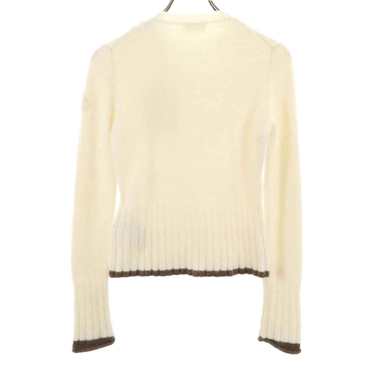 美品 MONCLER モンクレール 長袖 セーター XS アイボリー ニット 箱付き レディース