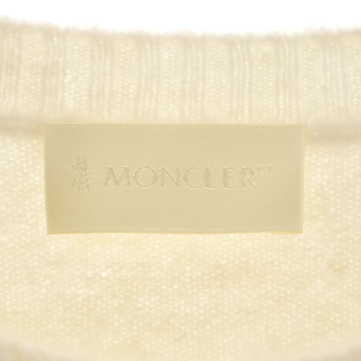 美品 MONCLER モンクレール 長袖 セーター XS アイボリー ニット 箱付き レディース