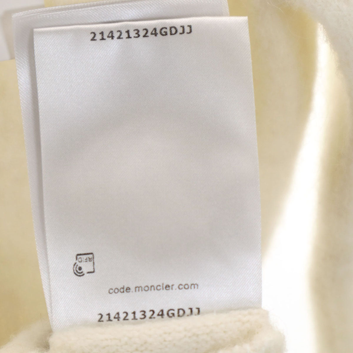 美品 MONCLER モンクレール 長袖 セーター XS アイボリー ニット 箱付き レディース