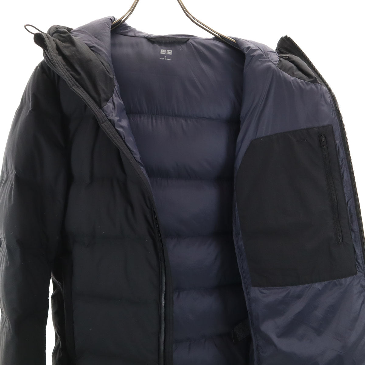 UNIQLO ユニクロ シームレス ダウンジャケット S ブラック メンズ