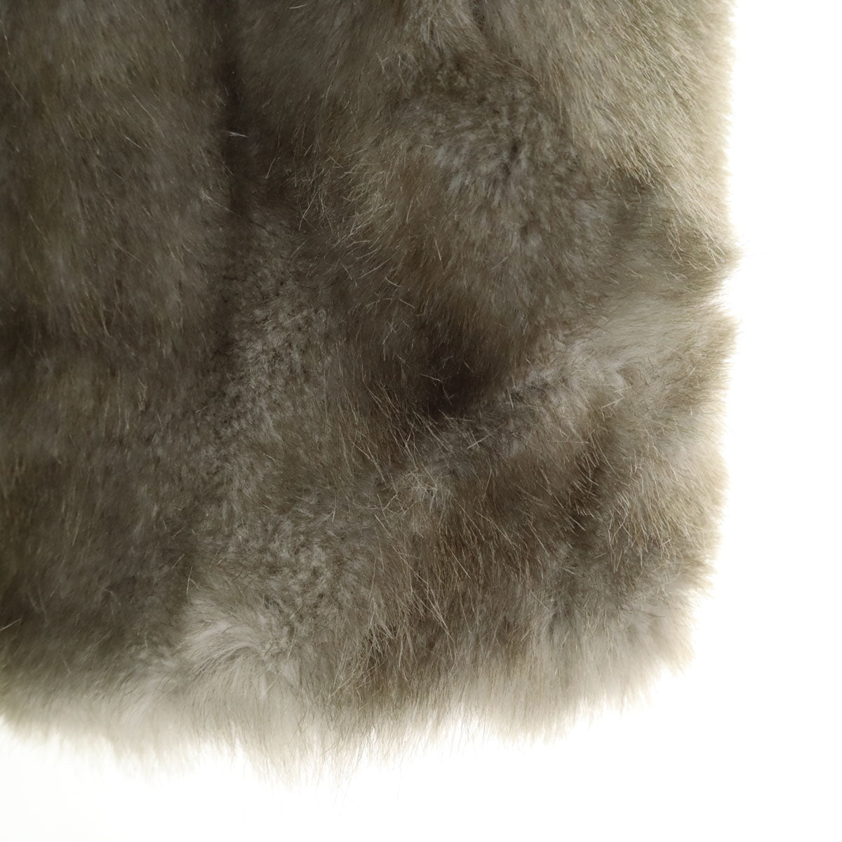 美品 MAX&CO マックスアンドコー ブルガリア製 フェイクファー ジャケット 42 グレー マックスマーラ レディース