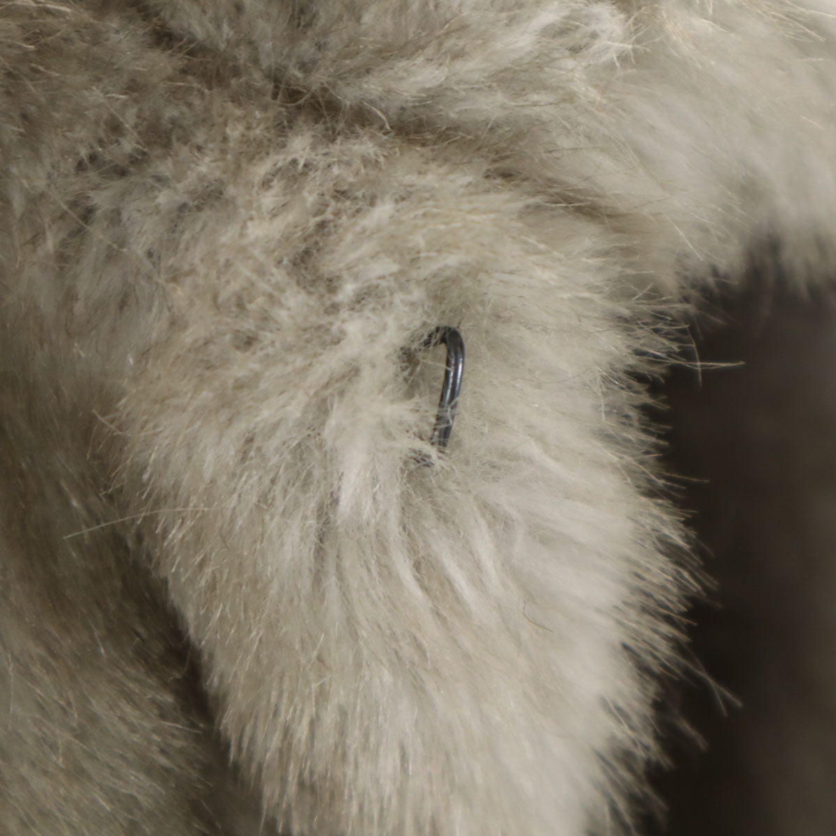 美品 MAX&CO マックスアンドコー ブルガリア製 フェイクファー ジャケット 42 グレー マックスマーラ レディース