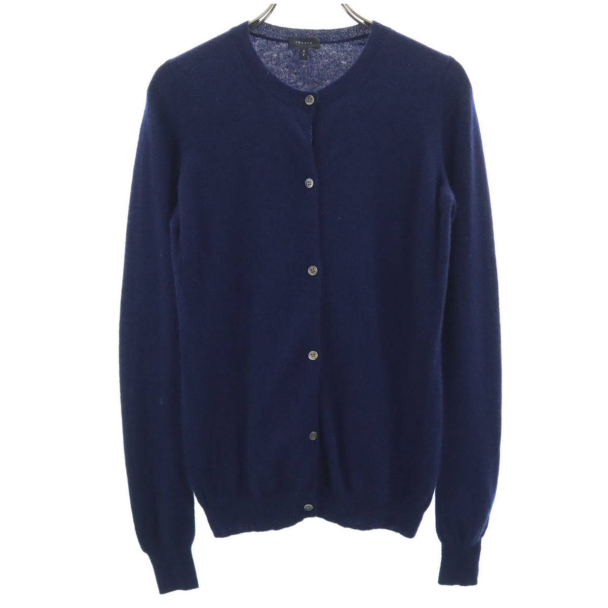 theory セオリー カシミヤ100% 長袖 ニットカーディガン S ネイビー レディース