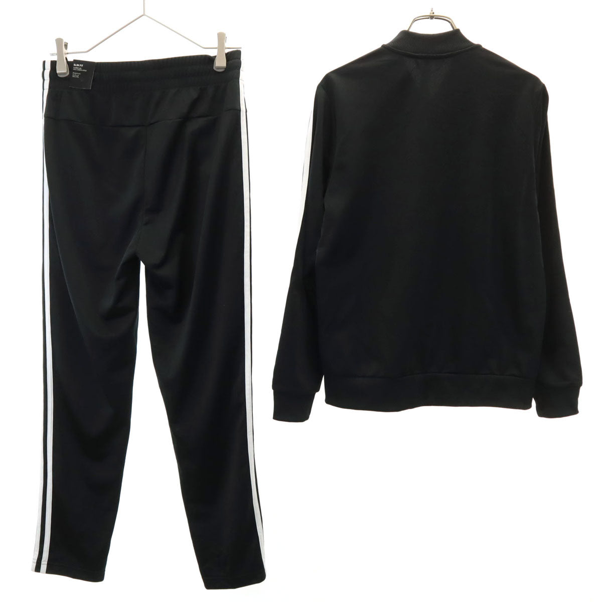 未使用 adidas アディダス トラックジャケット 上下 セットアップ L ブラック ジャージ レディース