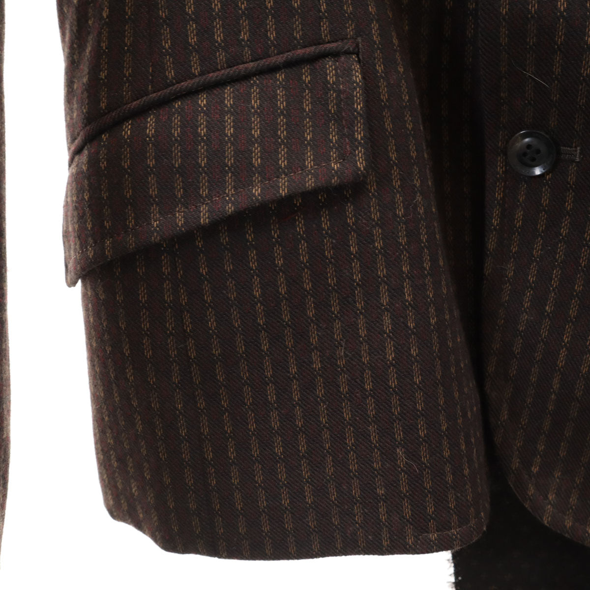 ROEN ロエン 日本製 アシメ切替 テーラードジャケット 46 ブラウン系 メンズ