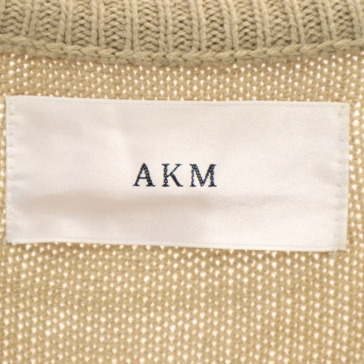 AKM エイケイエム 長袖 セーター M ベージュ ニット メンズ