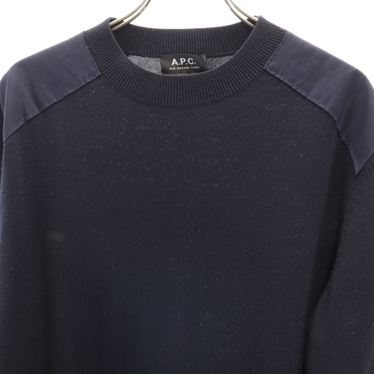 A.P.C. アーペーセー 長袖 セーター M ネイビー系 ニット メンズ