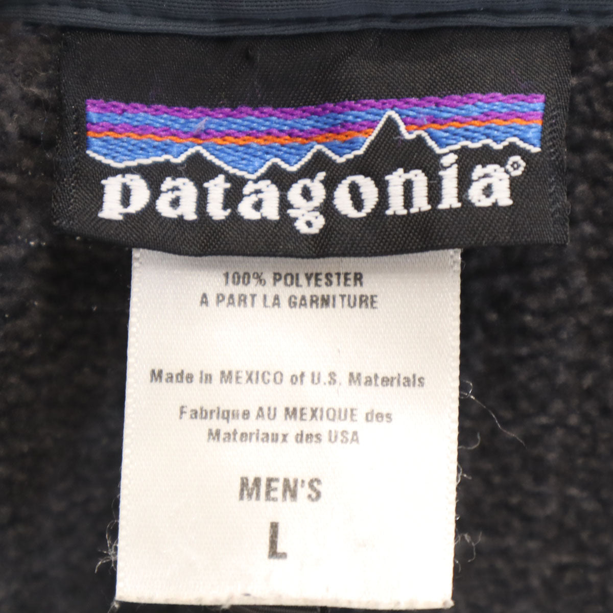 patagonia パタゴニア 長袖 フリースジャケット L グレー アウトドア 25303S6 メンズ
