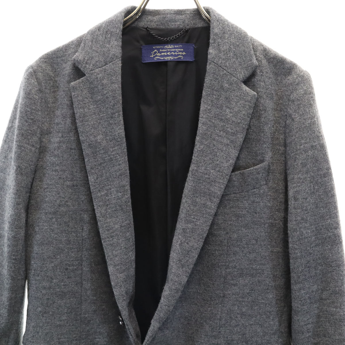 nano universe ナノユニバース テーラードジャケット S グレー メンズ