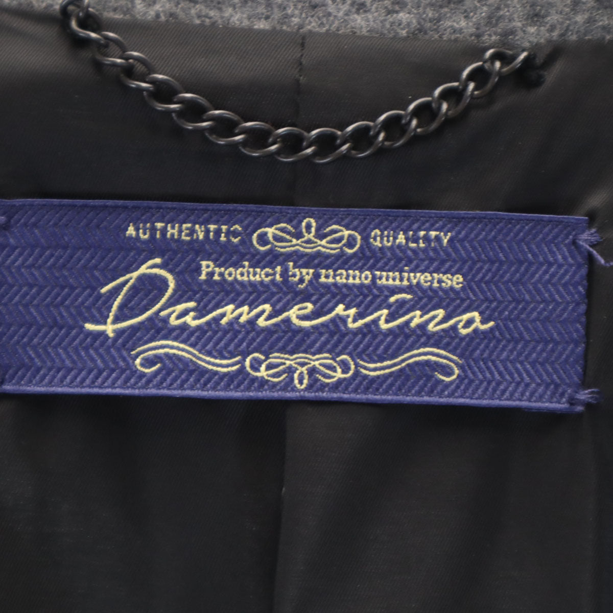 nano universe ナノユニバース テーラードジャケット S グレー メンズ