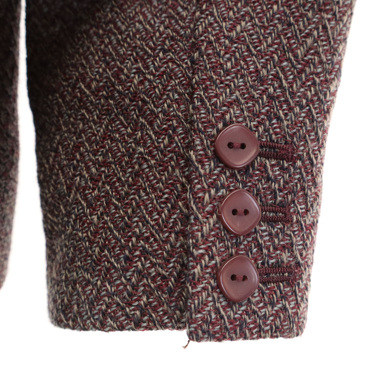 KATHARINE HAMNETT LONDON キャサリンハムネットロンドン 日本製 テーラードジャケット M ボルドー レディース