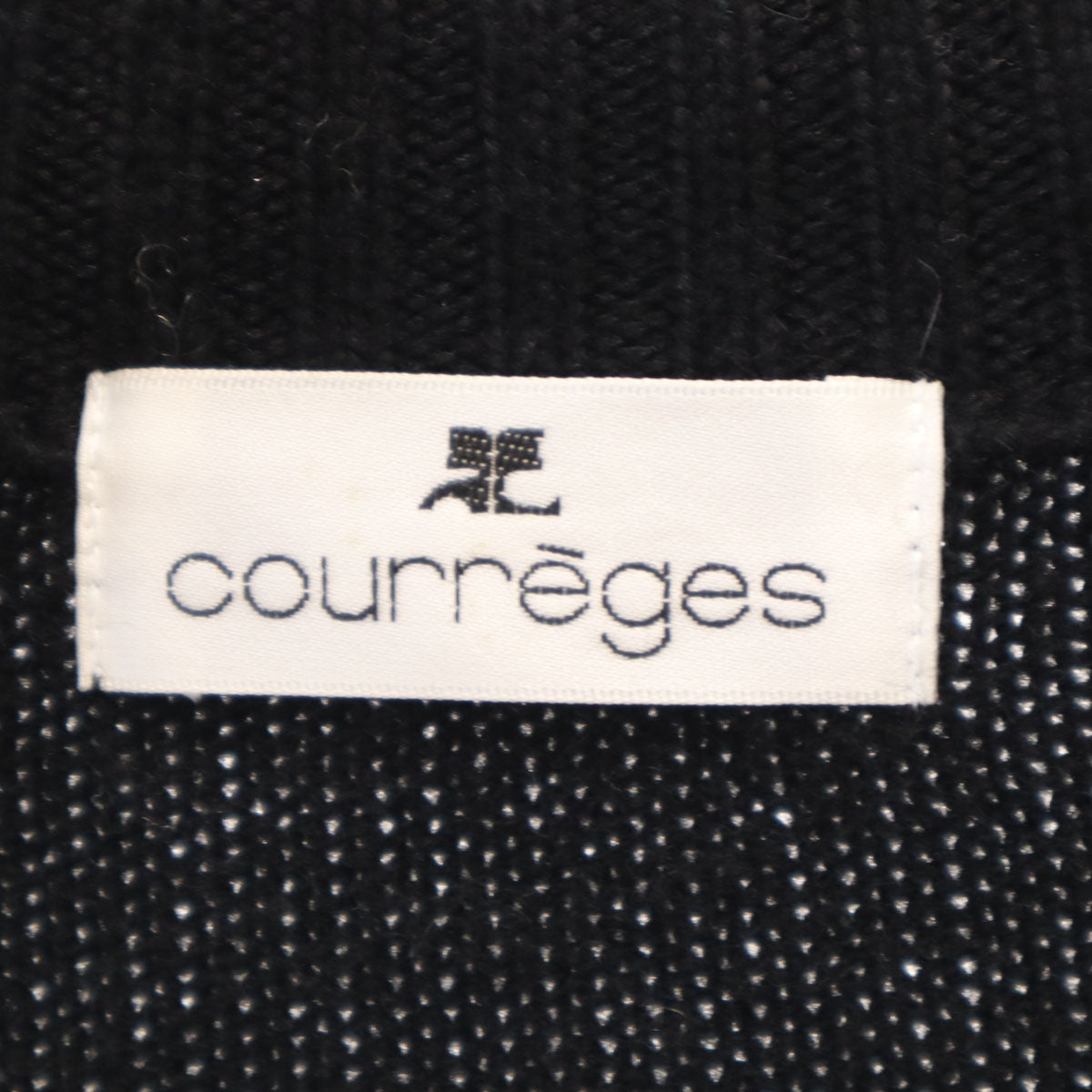 courreges クレージュ ニットジャケット 9R ブラック レディース
