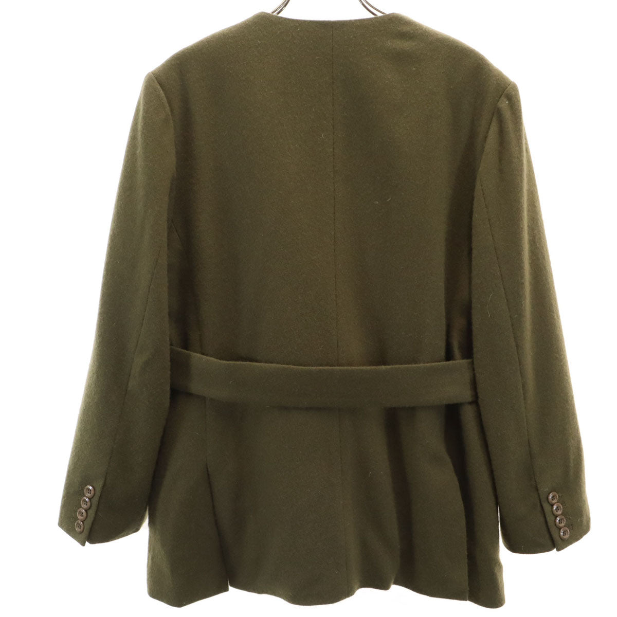 Mila Owen ミラオーウェン ノーカラージャケット 0 カーキ レディース