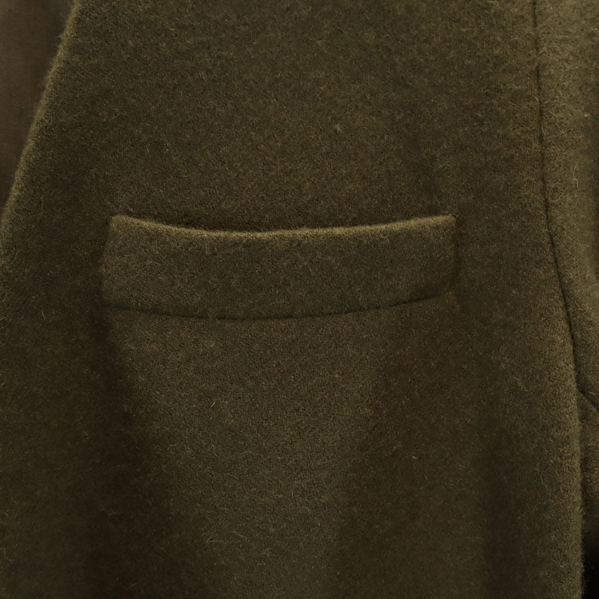 Mila Owen ミラオーウェン ノーカラージャケット 0 カーキ レディース