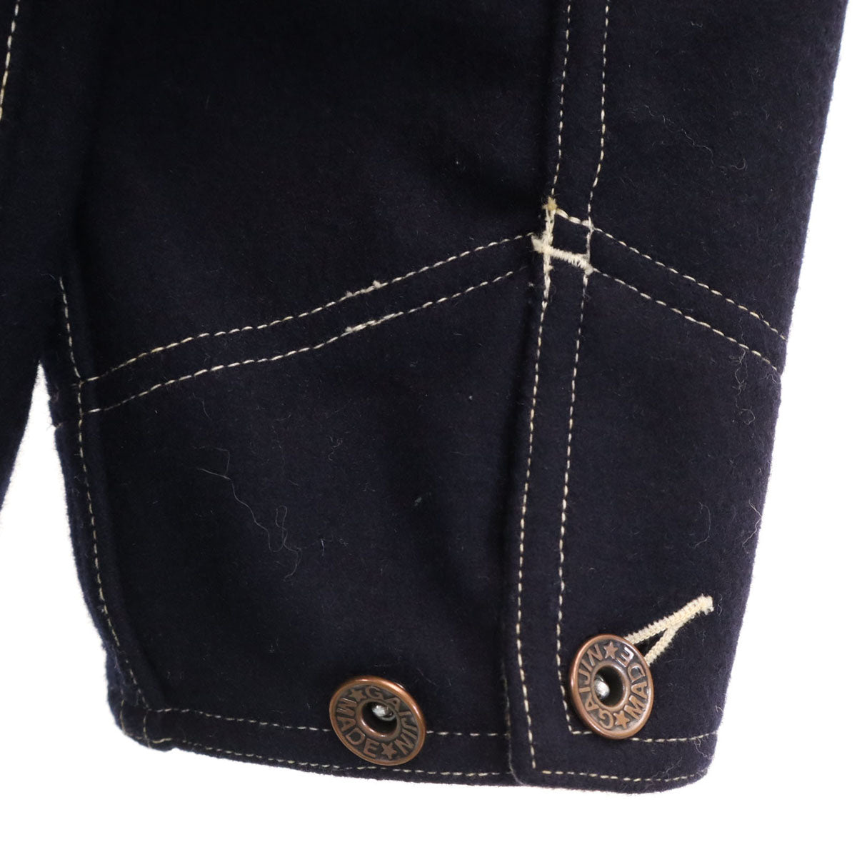 GAIJIN MADE ガイジンメイド ライトメルトン カバーオール S ネイビー メンズ