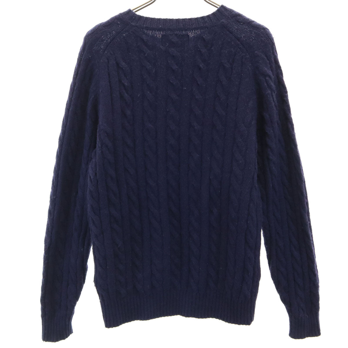 BEAMS PLUS ビームスプラス 長袖 ケーブル ニット S パープル系 セーター メンズ