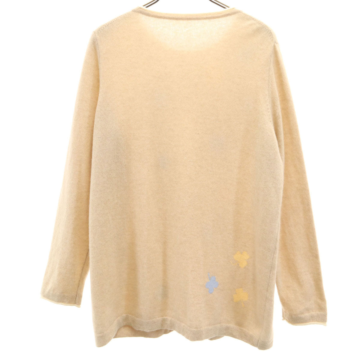 Leilian レリアン カシミヤ100% 長袖 セーター 13 ベージュ ニット レディース