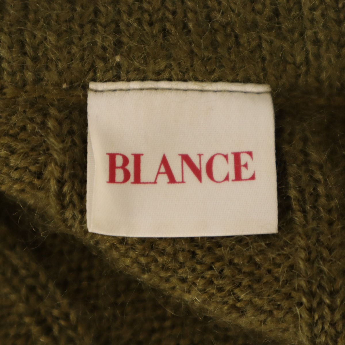 BLANCE ブランシェ 長袖 ニットカーディガン グリーン レディース