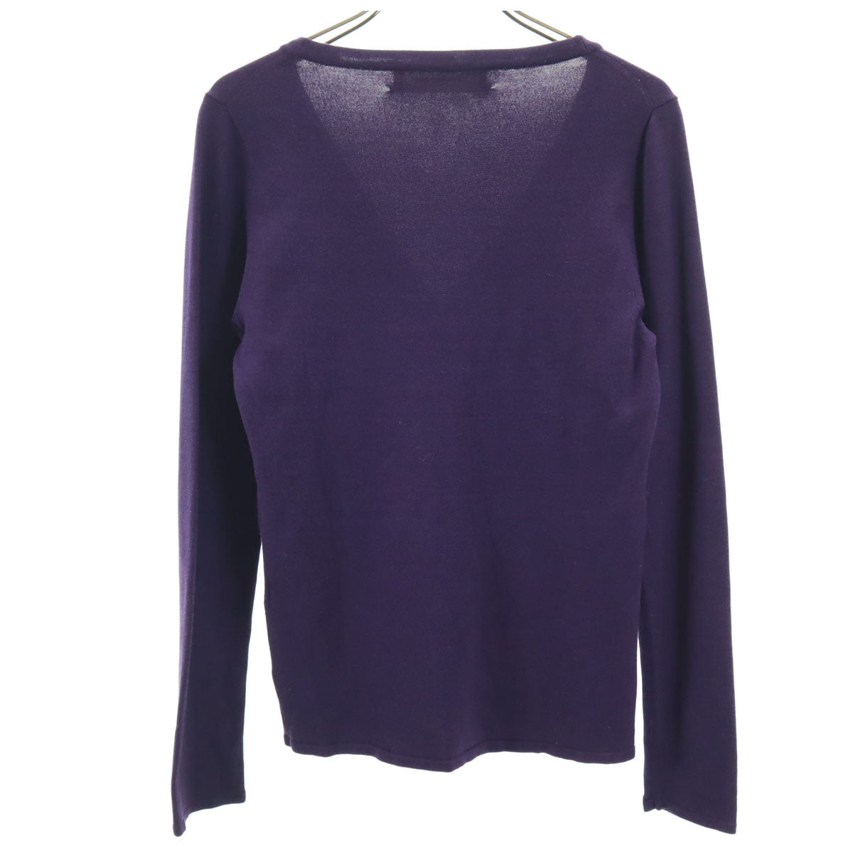 Jewel Changes ジュエルチェンジズ シルクブレンド 長袖 Vネック ニットカーディガン パープル ユナイテッドアローズ レディース