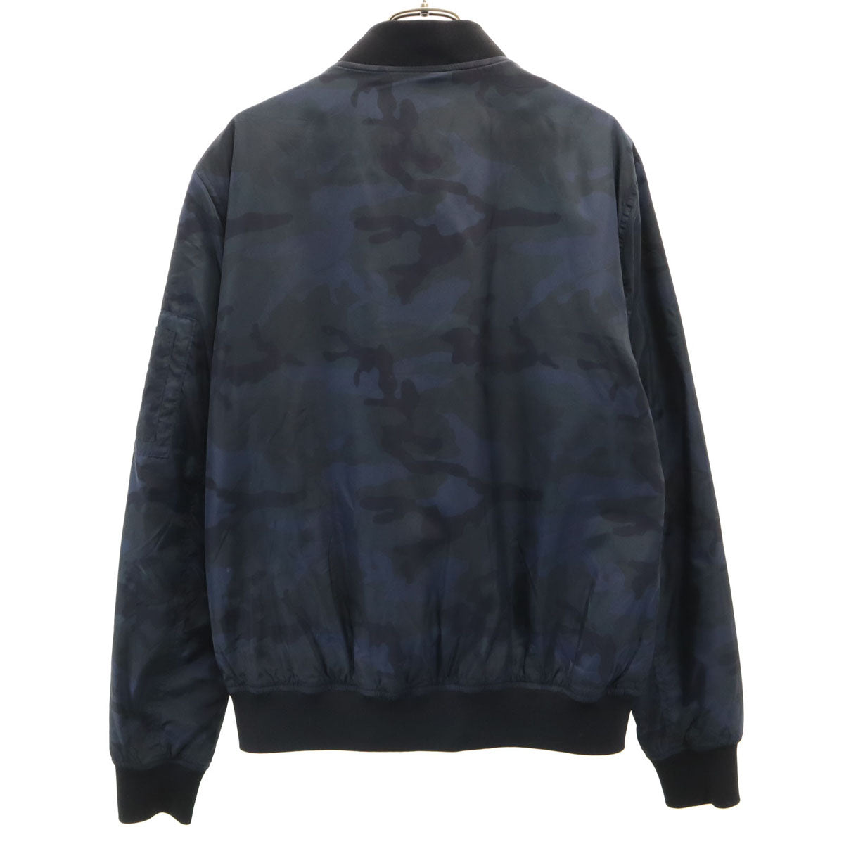 ZARA MAN ザラマン カモフラ柄 ブルゾン M ネイビー系 迷彩 メンズ