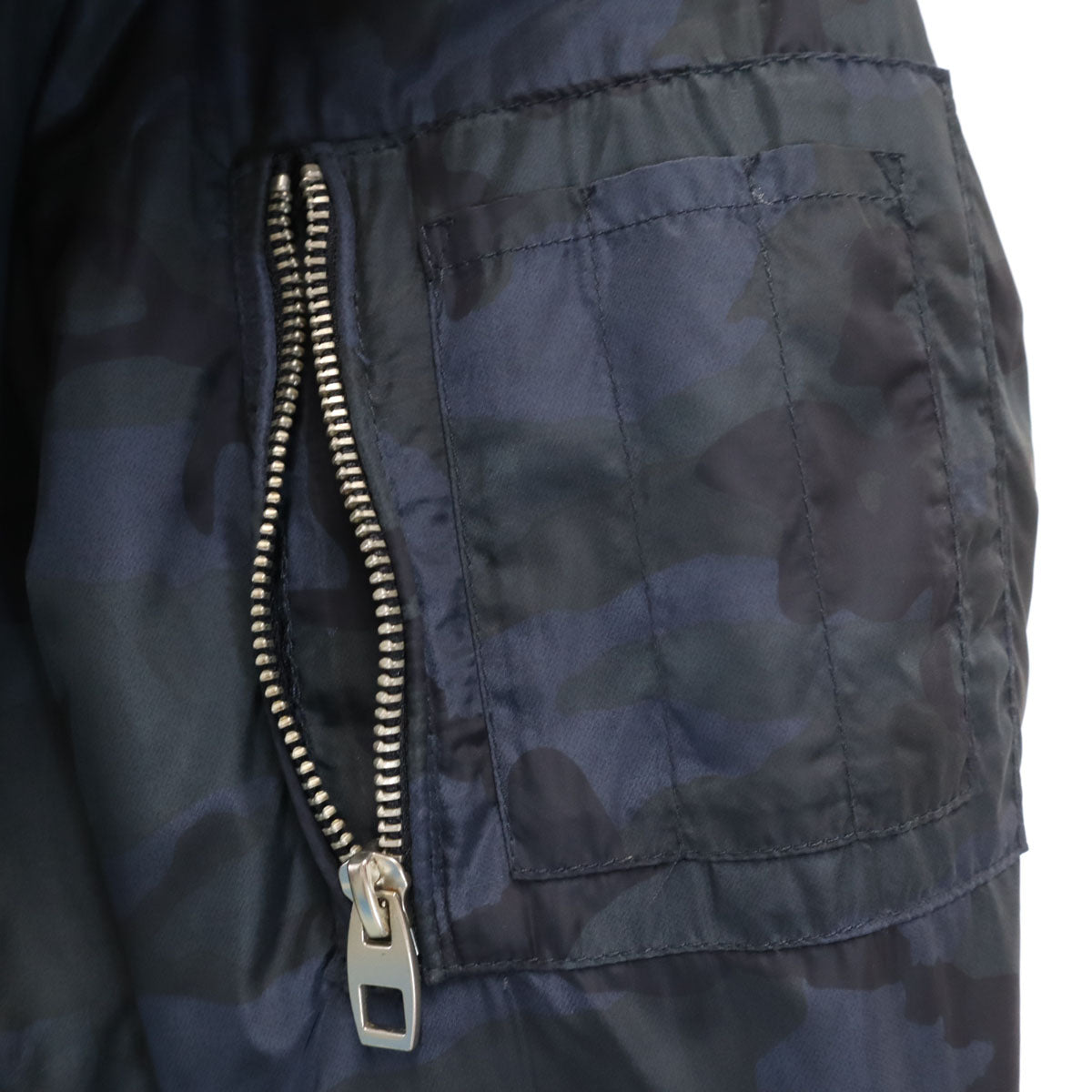 ZARA MAN ザラマン カモフラ柄 ブルゾン M ネイビー系 迷彩 メンズ