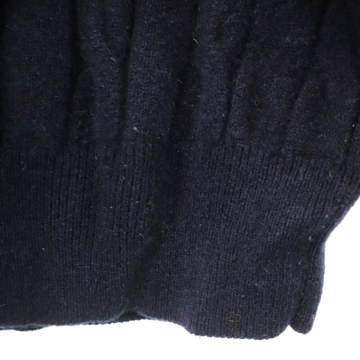 UNITED ARROWS GREEN LABEL RELAXING ユナイテッドアローズ グリーンレーベルリラクシング カシミヤ100% 長袖 セーター M ネイビー ケーブルニット メンズ