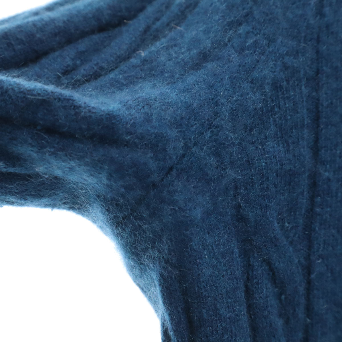 UNITED ARROWS GREEN LABEL RELAXING ユナイテッドアローズ グリーンレーベルリラクシング カシミヤ100% 長袖 セーター M 青紺系 ケーブルニット メンズ