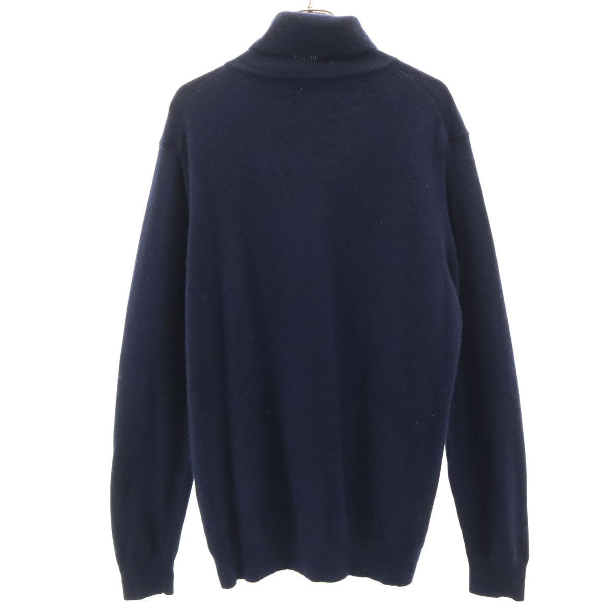 UNIQLO ユニクロ カシミヤ100% 長袖 タートルネック セーター XL ネイビー ニット メンズ