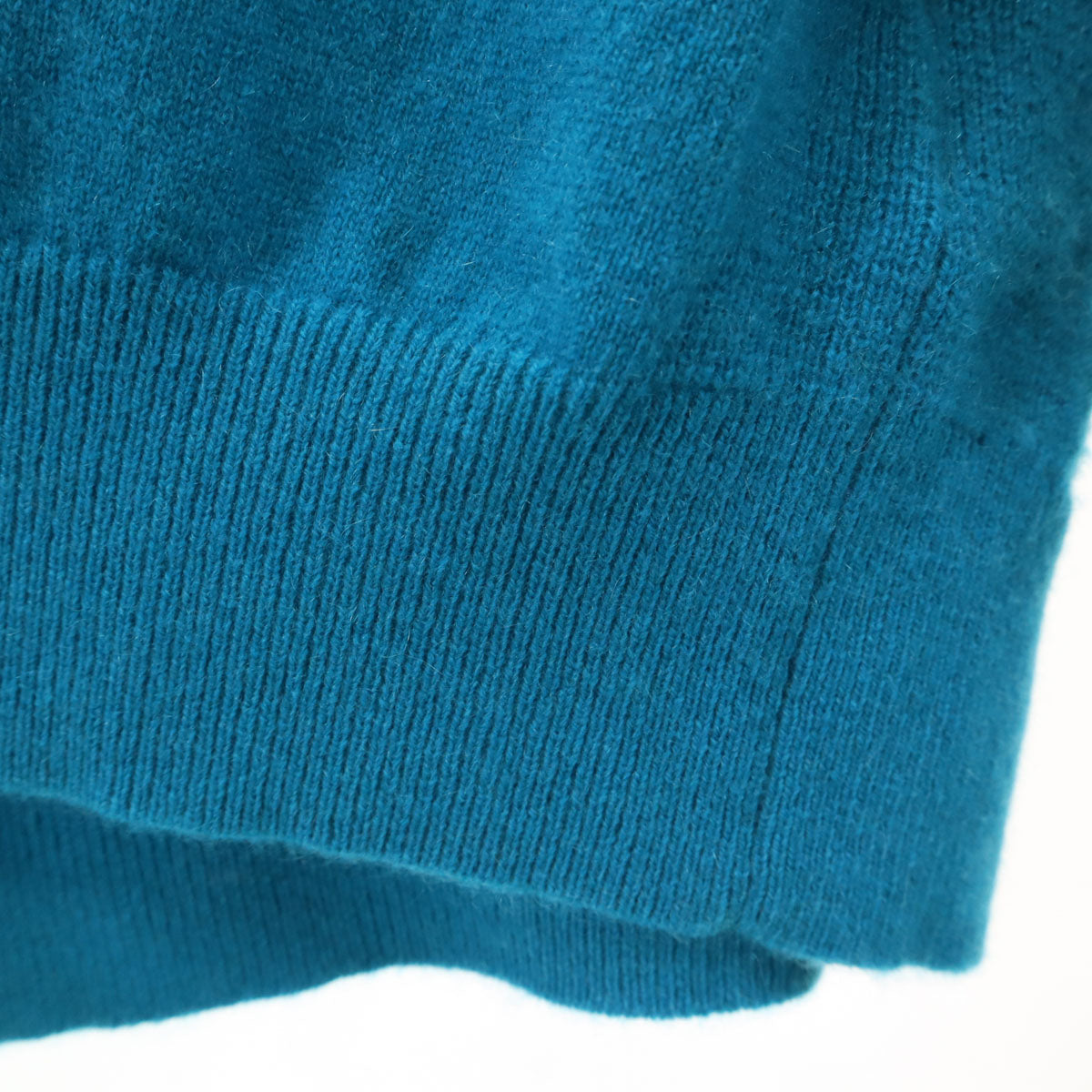 美品 BEAMS LIGHTS ビームスライツ カシミヤ100% 長袖 Vネック ニットカーディガン L 水色 メンズ