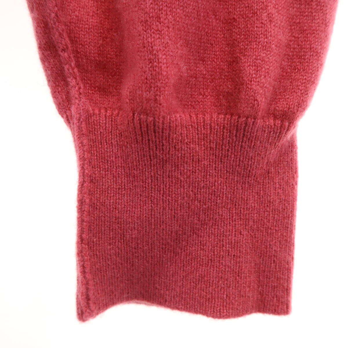 美品 BEAMS LIGHTS ビームスライツ カシミヤ100% 長袖 Vネック ニットカーディガン L ピンク メンズ