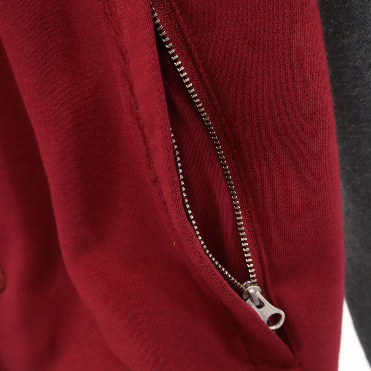 美品 adidas Originals アディダスオリジナルス スウェット ベースボール ジャケット L ボルドー スタジャン メンズ