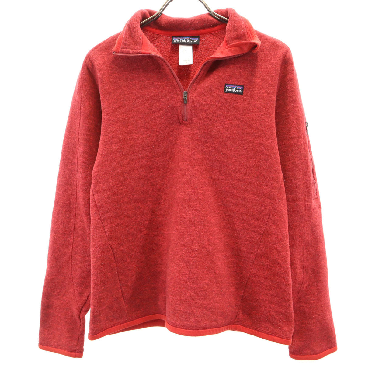 patagonia パタゴニア 長袖 ハーフジップ ベター セーター S レッド アウトドア 25616FA12 レディース