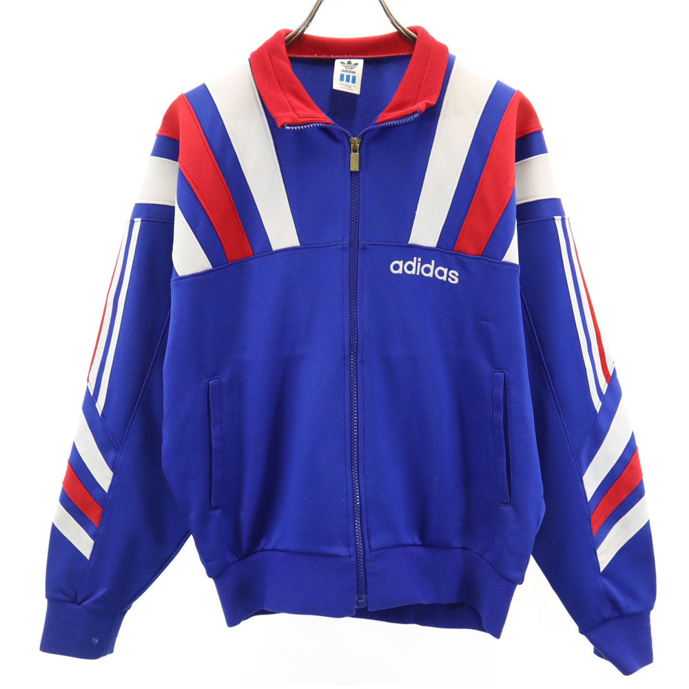 adidas アディダス 80s ヴィンテージ デサント製 トラックジャケット L ブルー メンズ