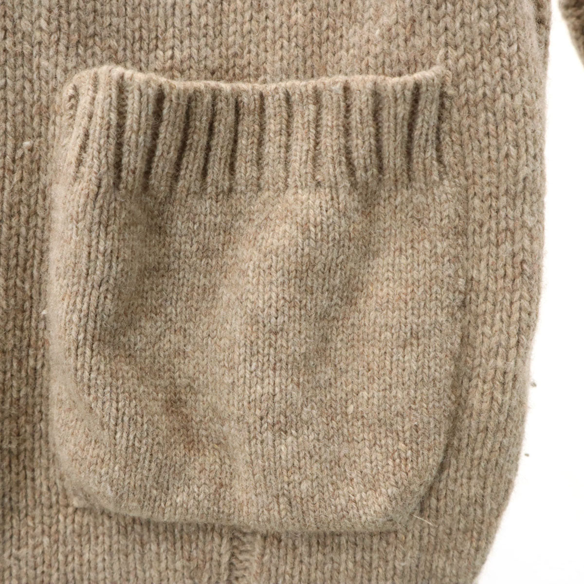 mizuiro ind ミズイロインド ウール 長袖 ニットカーディガン ベージュ系 レディース