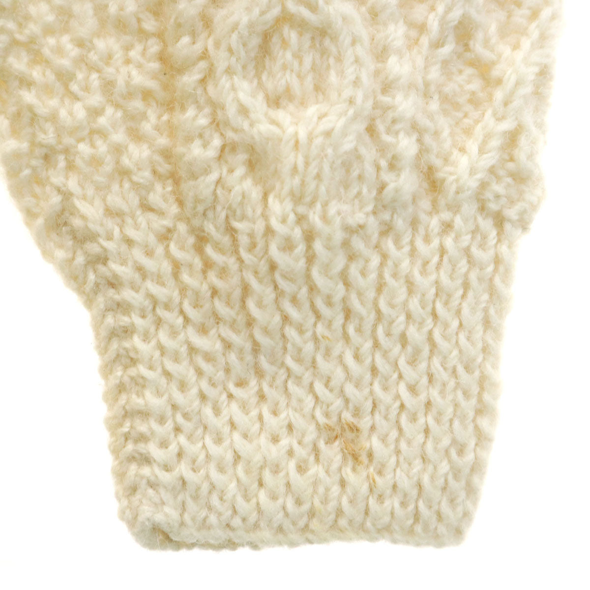 NEW ZEALAND HANDKNITS 長袖 ケーブル セーター オフホワイト ニット メンズ