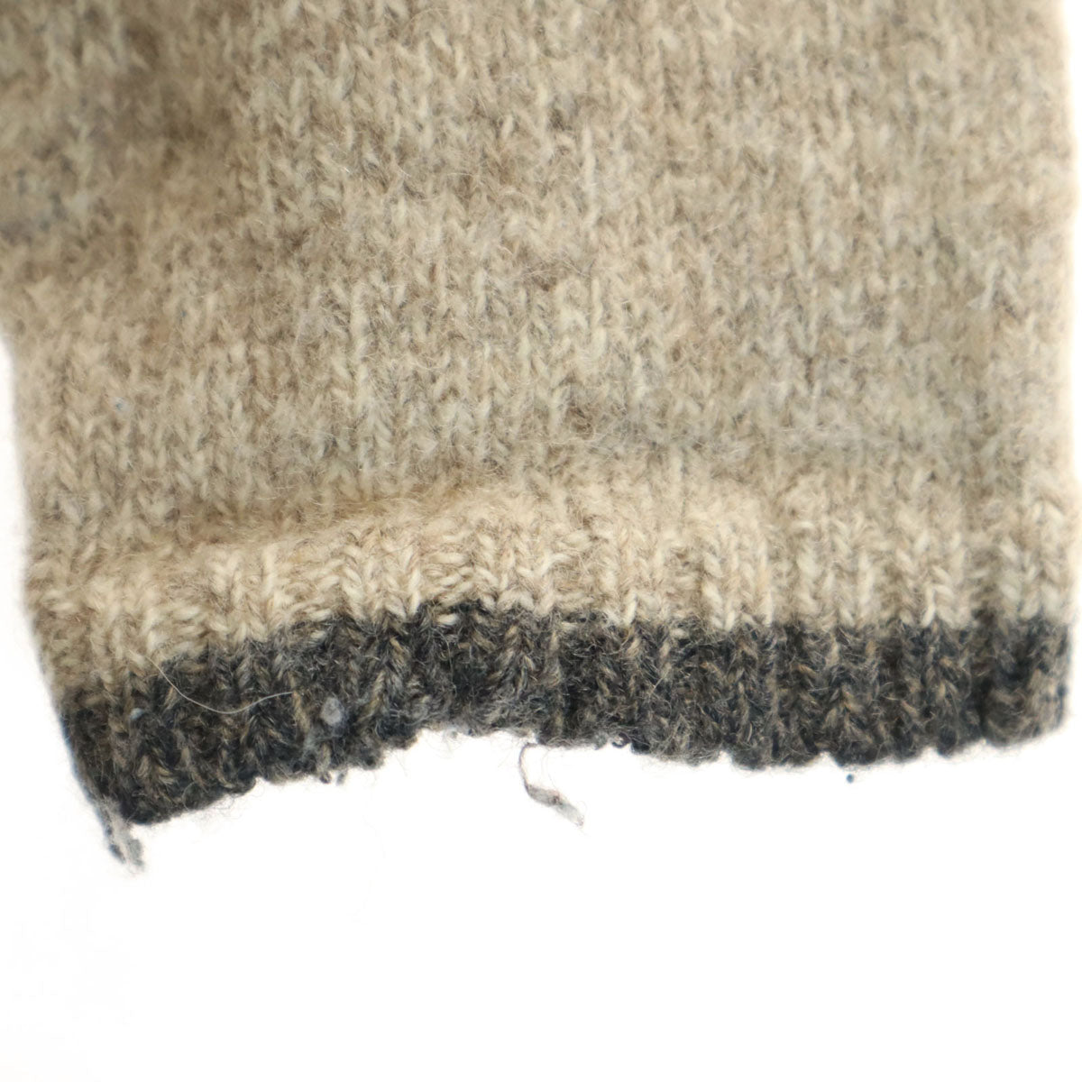 WOOLRICH ウールリッチ ウールブレンド 長袖 セーター L ベージュ系 ニット メンズ