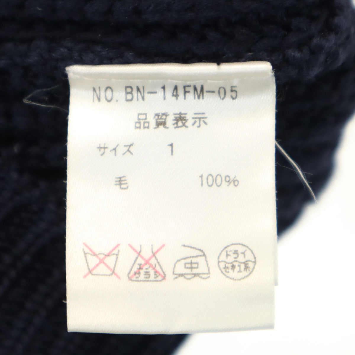 BATONER バトナー 日本製 長袖 セーター 1 ネイビー系 ニット メンズ