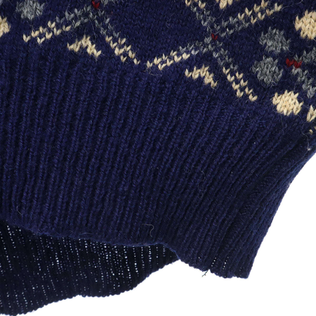 michael ross マイケルロス イングランド製 バラクータ ノルディック柄 長袖 セーター 4 ネイビー系 ニット メンズ